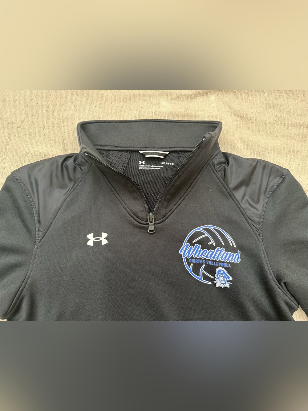 Under Armour Black Quarter-Zip Pullover Jacket - Women’s Size Medium - Picture 8 of 10